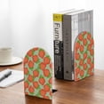 thumbnail image 5 of Picia Hand Drawn Strawberry Pattern Wood Bookends for Shelves,Non-slip Bookends, Heavy Duty Wooden Bookend Support,1 Pair, 5 of 8