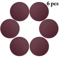 thumbnail image 2 of Coofit 6 Pcs Dessous de Verre en Faux Cuir Imperméable Résistant à la Chaleur Dessous de Verre Rond Tapis, 2 of 10