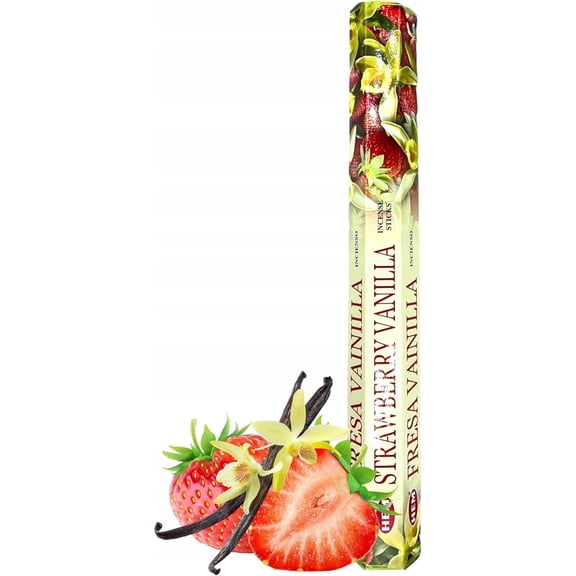 Hem Strawberry Vanilla Incense Sticks - 120 Stick Bulk Box (6 Inner Tubes of 20)