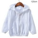 thumbnail image 1 of Abrigo para niños Chaqueta con capucha de algodón con protección solar para bebé niña niño, blanco, 120 cm Advancent AP001415-18, 1 of 7
