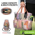 thumbnail image 2 of Garden Tool Bag,Pioneer Flower Floral Print Pattern Garden Tool Organizer,Garden Gifts,Waterproof Multi-Pocket Garden Tool Storage 11.8x5.5x11.4 Inch(Tools NOT Included), 2 of 6