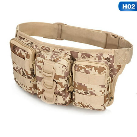 KABOER Best Outdoor Travel Military Tactical Waist Bag Women Men Multifunctional Hiking Camping Camouflage