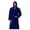 Navy, variant on Hooded Bathrobe for Men and Women, 500 GSM Cotton Blend Rayon Terry, Silver, Small/Medium