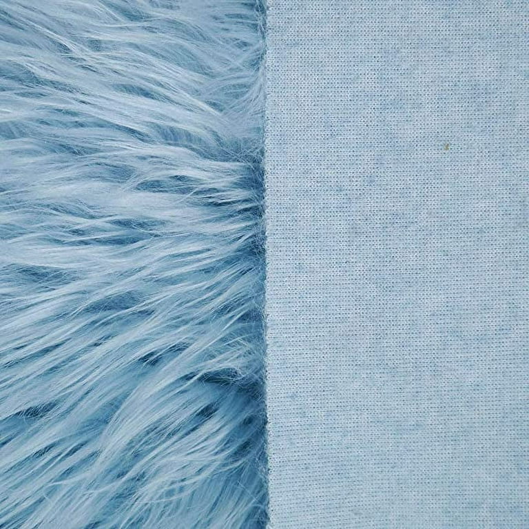 FabricLA Shaggy Faux Fur Fabric by The Yard - 144 x 60 Inches (365 cm x  150 cm) - Craft furry fabric for Sewing Apparel, Rugs, Pillows, Faux Fluffy  Fabric - Black, 4 Continuous Yards