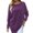 Purple, variant on Vedolay Women Blouse Trendy Casual Tops Loose Pullover Comfy Soft Blouses Grey,M