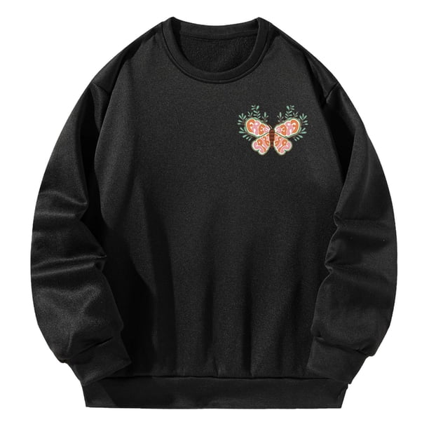 Sudadera de moda para mujer y hombre, jersey estampado de manga larga con cuello redondo de primera calidad, Tops para caminar, otoño, Camping, , S S