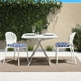 thumbnail image 4 of Waterproof Outdoor Chair Cushions Set of 2, 17x15x1.8 Inch Tufted Seat Cushions with Ties - Weather Resistant for Patio Furniture, Wicker Chairs, Office, Kitchen, Car Seats, 4 of 5