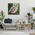 thumbnail image 2 of Yellow Eyed Owl Gaze Animals & Insects Painting Gallery Wrapped Canvas Print Wall Art, 2 of 7