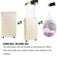 thumbnail image 6 of Caroeas 27inch Tall Laundry Hamper, Rolling Laundry Basket Collapsible Tall Slim Laundry Hamper with Washable & Breathable Mesh Liner Waterproof & Dustproof Laundry Cart on Wheels 1piece, 6 of 7