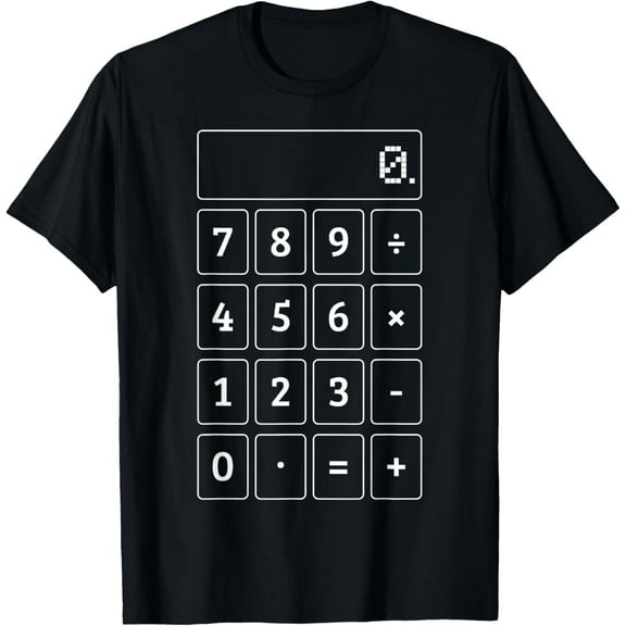 Exquisite and comfortable-Calculator Costume Funny Halloween Math Teacher Nerd T-Shirt