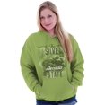 thumbnail image 1 of HOMETOWN & TOURIST Womens Hooded Pullover Sweatshirt Nevada Silver State Flower Garden Mothers Day Grandma Gift, 1 of 2