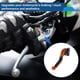 thumbnail image 3 of Palanca de freno y embrague corta larga para Kawasaki ER-5 2004-2005, palanca de manillar de motocicleta ajustable, aleación de aluminio, cabeza naranja, mango negro, 3 of 6