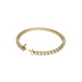 thumbnail image 4 of Pulsera de tenis Swarovski Matrix con piedras transparentes en tono dorado, 4 of 4