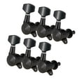 thumbnail image 1 of Guitar Machine Heads Tuning Keys Set 6Pcs Right for Electric Guitar, Professional Pegs, Black, 1 of 9