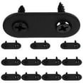 thumbnail image 1 of Shisuyan Gate Brackets Black 12 Sets 1.4X0.6X0.08In, 1 of 9