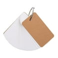 thumbnail image 3 of jinwen 4 Pieces Index Cards with Note Cards for Studying 400 Sheets Message Note Cards Single Hole Flash Cards with Binder Brown Cover, 3 of 9