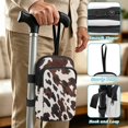 thumbnail image 5 of COEQINE Forearm Crutch Bag Elbow Crutch Organizer Black Brown Cow Print Walking Cane Accesories, Storage Pouch, with 2 Zipper Pockets, Large Capacity, for Men & Women, 5 of 7