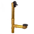 thumbnail image 5 of Westbrass 14" Brass Bathtub Assembly with Trip Lever and Strainer Drain, Oil Rubbed Bronze, 5 of 17