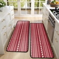 thumbnail image 4 of Kitchen Rugs Sets Of 2,Red Christmas Folk Pattern Anti Fatigue Kitchen Mat Rugs Non Slip Washable,Decorative Kitchen Floor Mats for Kitchen,Sink,Laundry,17"x47"+17"x47", 4 of 5