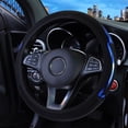 thumbnail image 1 of 15"/38Cm Pu Leather Car Steering Wheel Cover Breathable Anti Slip Accessories Blue, 1 of 6