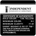 thumbnail image 4 of 1/2 Carat T.W. Round Diamond 14kt Yellow Gold Bezel Stud Earrings with Gift Box, IGL Certified, 4 of 5