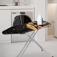 thumbnail image 2 of HELLHERO Iron Board Cover Polyester Fiber Fabric Home Protective Cover Table Top 15"x54" Mushroom Starry Sky Design, 2 of 4