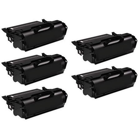 PrinterDash Compatible with Lexmark X644e/X644ef/X646ef/X646dte/X646e/X646ef-MFP Series High Yield Toner Cartridge (5/PK-32000 Page Yield) (X644X31E_5PK)