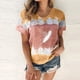 thumbnail image 2 of Gibobby Playera de Manga Corta con Cuello Redondo Tops para mujer, sudaderas para mujer, camisas manga larga con cuello redondo, Tops tipo túnica para mallas, camisa(Vino,M), 2 of 5