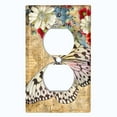 thumbnail image 2 of Metal Light Switch Plate Cover Floral Nature Butterfly Newspaper Damask BUT038, 2 of 13