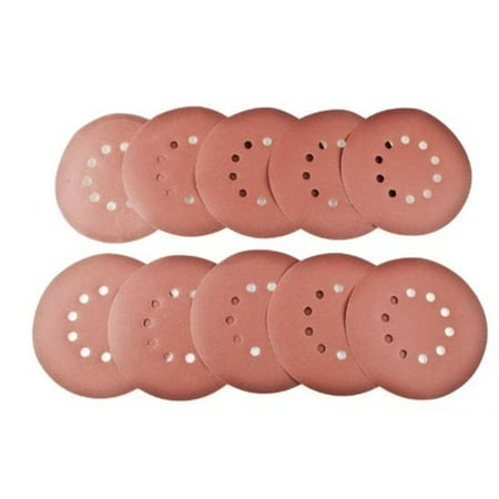 9 in. 180 Grit 10 Holes Sanding Discs Sander Paper for Drywall - 10 (Best Way To Fix A Hole In Drywall)