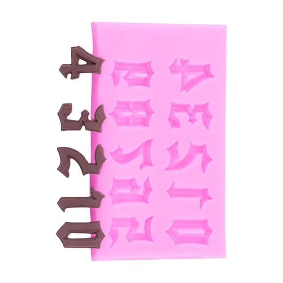 Number Silicone Molds for Epoxy Resin Making Soap Molds Number Shape Chocolate Fondant Mould Cake Molds
