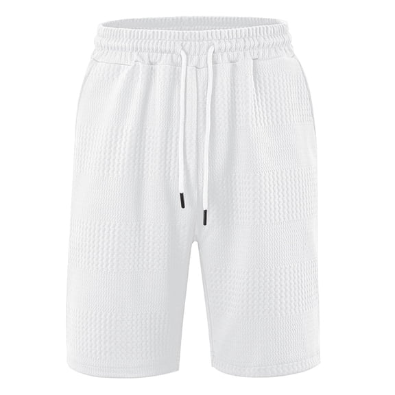 yillto Casual Shorts for Mens Elastic Waist Drawstring Loose Summer Running Sweat Shorts with Pockets