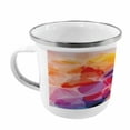 thumbnail image 2 of Floral Steel Camping Mug, Vibrant Colors Abstract Creative Watercolor Style Flower Pattern Design, Printed Thermal Cup for Camping and Outdoor Activities, by Ambesonne, 2 of 2