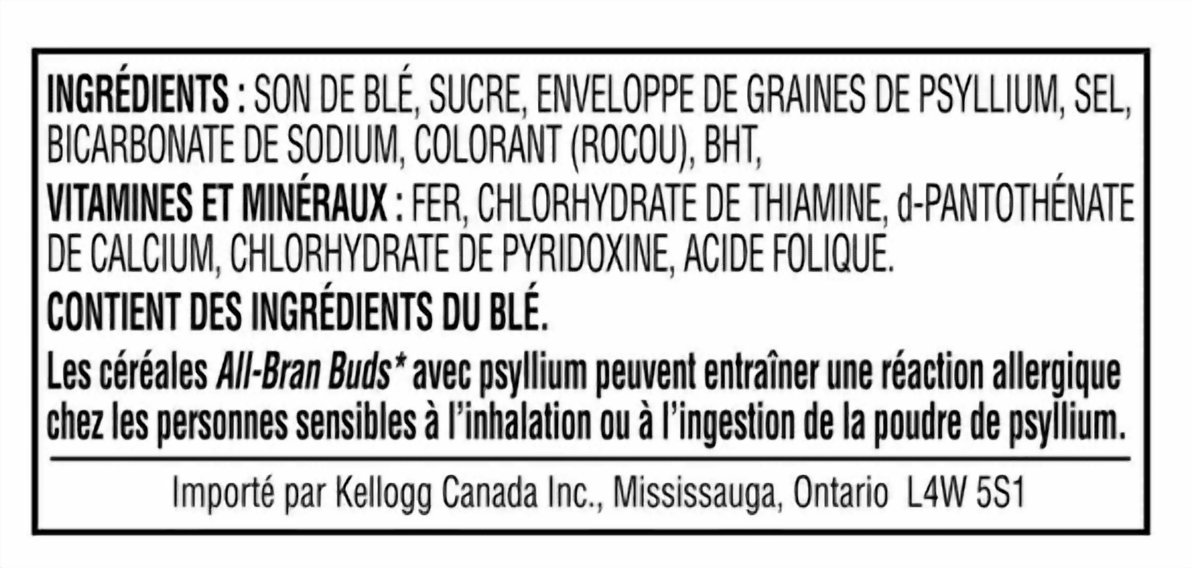 Kellogg's All-Bran Buds Cereal, 500g (3 Pack)