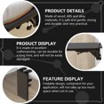 thumbnail image 4 of HONITANO 1Pcs Computer Hand Bracket Black Alloy Ergonomic Armrest Pads for Office Work, 4 of 8
