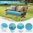 thumbnail image 5 of Snubbull Outdoor Bench Cushion 42 X 18 X 3.5 Inch Waterproof Patio Furniture Cushions, Non-Slip Bench Pad Cushion for Backyard Garden Swing Porch Sofa, Lake Blue, 5 of 7
