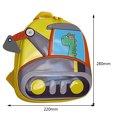 thumbnail image 4 of Mochila para niños pequeños Excavadora linda Bolsa de libros de dibujos animados para niños Regalo para niños (Amarillo) Likrtyny Para Estrenar, 4 of 9