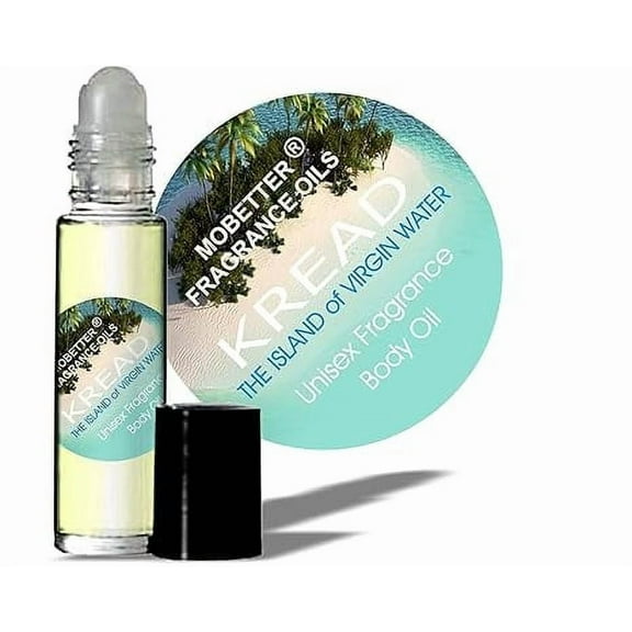 MOBETTER FRAGRANCE OILS Kread Island of Virgin Water Unisex Body Oil 1/3 oz roll on Glass Bottle