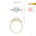 thumbnail image 5 of ANGARA Natural Heart-Shaped Aquamarine Engagement Ring with Diamonds in 14K Yellow Gold for Women (Size-7mm) | March Birthstone, Anniversary, Jewelry Gift for Women | Natural Aquamarine Ring, 5 of 9