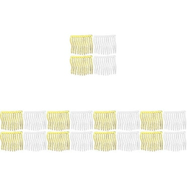 Metal Comb 20 pcs for Wide Decorative Side Comb Small Accessories Flexible Wedding Teeth Hair French Clip Combs Gold Bridal Metal Tooth Fine Girls Clips Women Veil Bride Hair Clip