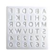 thumbnail image 1 of Molde de resina epoxi UV con letras del alfabeto y números para colgantes de joyería hechos a mano, 1 of 5
