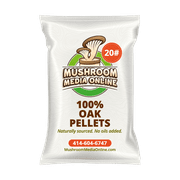 Mushroom Media Online 100% Oak Mushroom Pellets - Growth Substrate; 20 Pounds