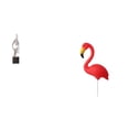 thumbnail image 1 of Estatua de arte abstracto de flamenco, estaca para jardín, escultura de resina, adorno para exteriores, patrón de plumas en relieve, ideal para el, 1 of 8
