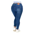 thumbnail image 2 of Pantalon De Mezclilla Dama Corte Colombiano Talla Extra S-53, 2 of 5