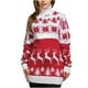 thumbnail image 1 of Suéter de punto navideño de manga larga con temperamento suelto y cuello alto para mujer Pompotops  hdfakjf10240, 1 of 8