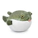 thumbnail image 1 of Peluche de peluche con forma de pez globo, 18 cm, verde, para niños, 1 of 8
