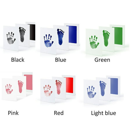 Newborn Baby Handprint Inkless Touch Non-Toxic Inkpad DIY Photo Frame Infant Hand and Footprint