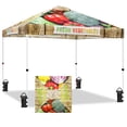 thumbnail image 3 of EAGLE PEAK 10 x 10 Pop Up Canopy Tent Instant Outdoor Canopy Easy Set Up Straight Leg Folding Shelter with 100 Square Feet of Shade, Vegetable Stand, 3 of 9