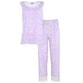 thumbnail image 2 of JEFFRICO Womens Pajamas For Women 2 Piece Set Sleeveless Top & Ankle Length Pants Sleepwear Soft Pajamas, 2 of 5