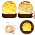 thumbnail image 2 of Atmósfera Ligera 3D Starry Night Light Enchufe USB en Suave para La Del, 2 of 9